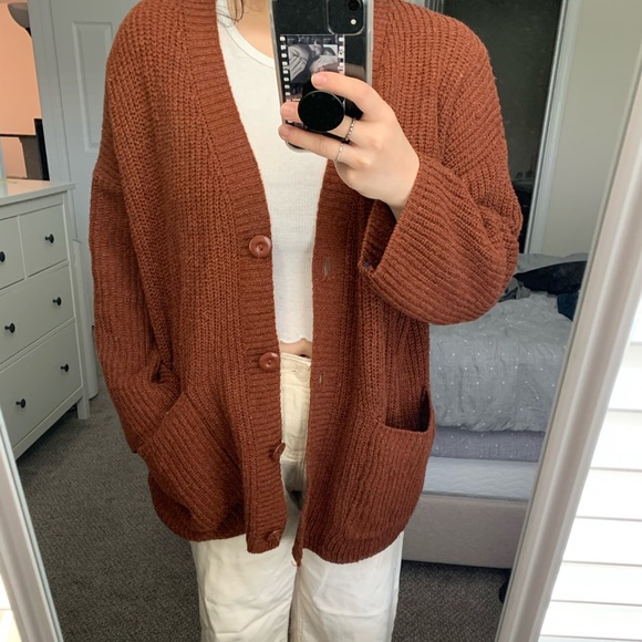 Brown Korean brand Cardigan - Picture 3 of 8